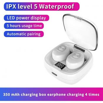 Auriculares Inalámbricos TWS 5.0 Deportivos Mini Estéreo IPX5 Impermeables para Todos los Teléfonos Inteligentes