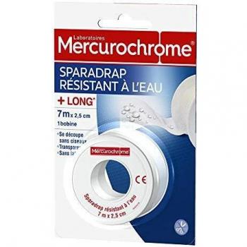 MERCUROCHROME Sparadrap waterproof - 7 m x 2,5 cm