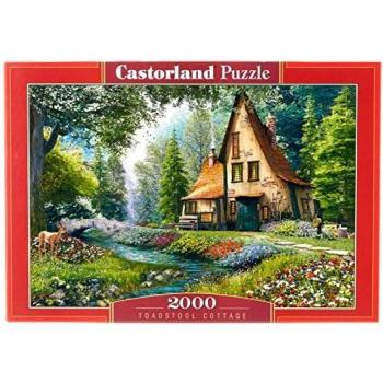 Castorland C-200634 Toadstool Cottage Jigsaw Puzzle, Multicolor