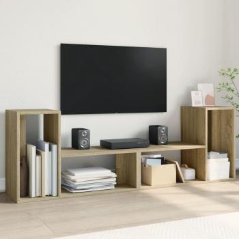 Muebles de TV 2 piezas Sonoma Oak 75x30x50 cm Madera multicapa