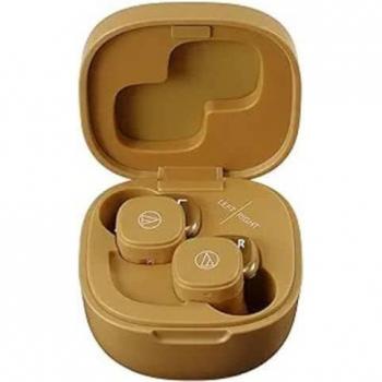 Audio-Technica ATH-SQ1TW Wireless In-Ear Headphones, Mustard
