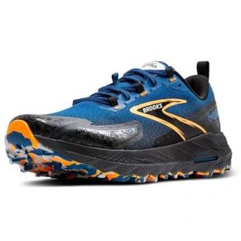 Zapatillas de trail running Brooks Cascadia 18 azul negro naranja hombre tamaño 43 EU