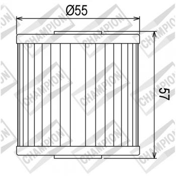 Filtro de aceite CHAMPION HF123 COF023 - Filtro de aceite, compatible con múltiples modelos de vehículos, diseño eficiente para la retención de partículas, fácil instalación, fabricado con materiales de alta calidad