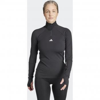 Camiseta de Mujer Adidas Techfit Cold.RDY 1/4 Zip de Entrenamiento, Negra, XS