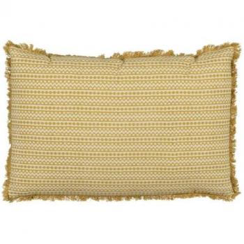 Cojín Decorativo Algodón Beige Mostaza 60 x 40 cm - Originalidad para Tu Hogar