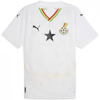 Camiseta de Fútbol Primera Equipación Ghana 2025 Hombre PUMA Blanca y Amarilla XL