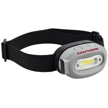 KRAFTWERK KRA 702.003.000 Lámpara frontal LED H260 para casco, recargable, 150/260 lm