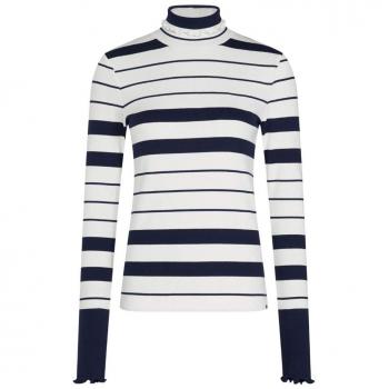 Tommy Hilfiger Lindy Mock Nk LS Sudadera Deportiva, Beige
