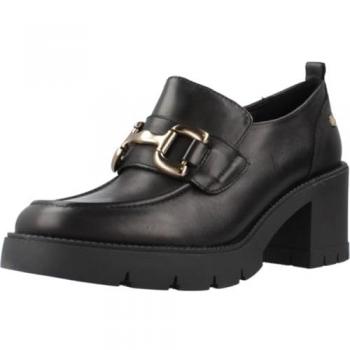 Mocasines de Piel para Mujer Carmela 161899 Negro con Tacón de 5 a 8 cm - Casual
