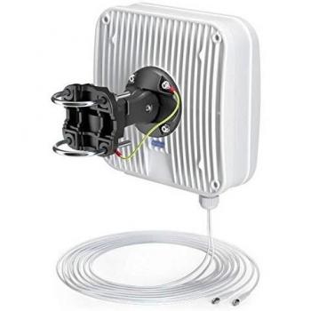 Antena QuPanel LTE HP MIMO 2x2 con cable de 10m, APLM2-H1, ganancia de 7 dBi, frecuencia de 0.6 a 2.7 GHz, impedancia de
