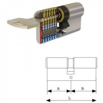 TESA 3010127 Cilindro Seguridad T10 /30x30 Latonado