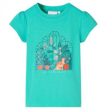 Camiseta Infantil Verde Menta 140