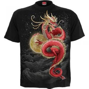 Spiral Shenlong Black Unisex T-Shirt - Sizes M to XXL