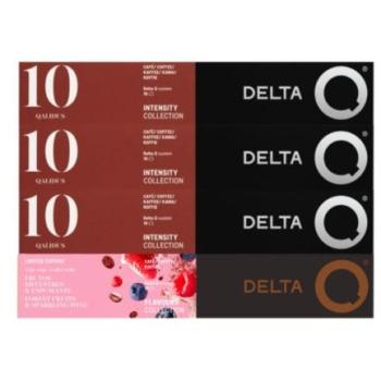 Cápsulas de Café Delta Combo Qualidus con Frutos Silvestres y Espumante - Caja de 40 Unidades