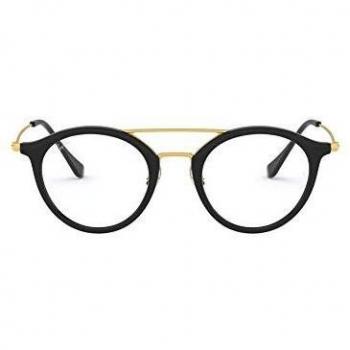 Ray-Ban 0Rx7097, Monturas de Gafas Unisex-Adulto, Shiny Black, 47