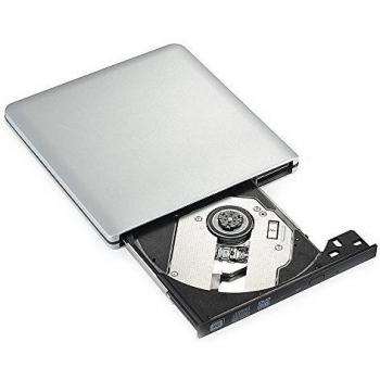 Grabador de DVD VicTsing Ultra delgado y de alta velocidad tipo slot-in. Compatible USB 3.0. Formatos admitidos CD-RW y DVD-RW. Válido para Apple MacBook Air, Pro, iMac, Mac OS, Mac mini.