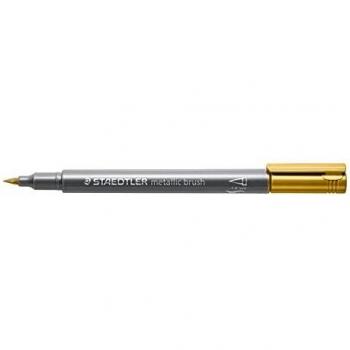 Marcador Staedtler 8321 con Punta de Pincel en Color Oro - 1 Pieza