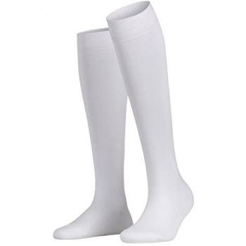 Falke Family Sustainable Cotton Knee High Socks - White - Size 35-38