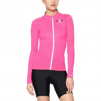 X-Bionic Camiseta M/L Full Zip Bike The Trick OW Mujer Rosa/Blanco XS Camiseta M/L Full Zip Bike The Trick OW Mujer Rosa/Blanco XS, Mujer, Rosa/Blanco, XS