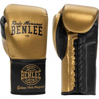 Guantes de Boxeo de Cuero Benlee Typhoon Dorado 10 oz L Unisex