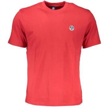 North Sails Red Cotton T-Shirt - 3XL