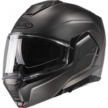 Casco HJC i100 Semi Mate Titanio - Casco de moto, color semi plano titanio, talla 2XL
