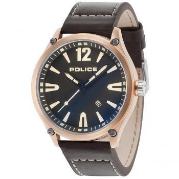 Reloj Masculino Police Denton PL.15244JBR/02 con Correa de Acero Inoxidable y Esfera Negra