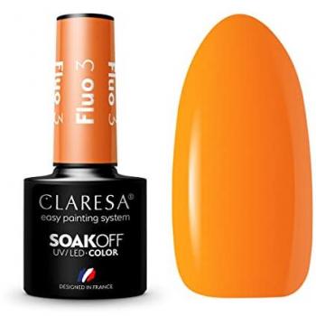 Claresa Esmalte Semipermanente Soak Off UV Fluo 03 - 5 ml (3 esmaltes de uñas)