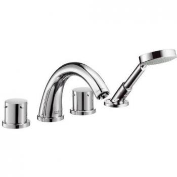 Axor 10451000 Grifería de repisa Starck de bañera con 4 agujeros, cromo