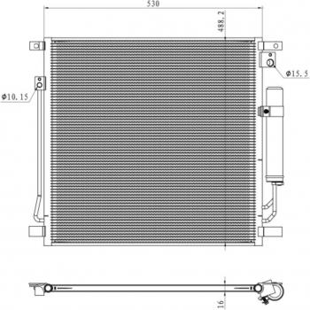 Condensador de aire acondicionado EASY FIT NRF 350502