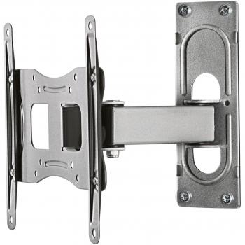 Soporte de pared universal para TV 15-37 inclinable y giratorio, capacidad hasta 15 kg - B-FS2 plata