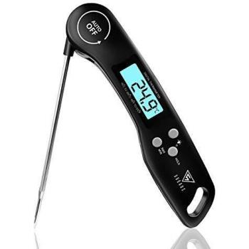 DOQAUS Termómetro Cocina de Lectura instantánea de 3s, Termómetro Alimentos Digital con Sonda larga y ° C / ° F Conmutable, para Carne, BBQ, Comida, Horno, Liquidos, Aceite, Agua