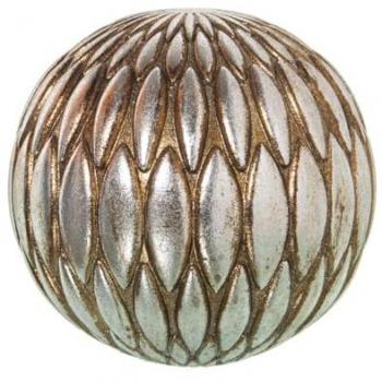 Bola Decorativa Alexandra House Living Plateado Resina Plástico 9 x 9 x 9 cm