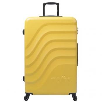 Maleta Rígida Grande Bazy L - Super Lemon, 51.8 x 78.8 x 30 cm, Capacidad 120 L, Resistencia a Impactos, Ruedas 360º, Manija Telesc
