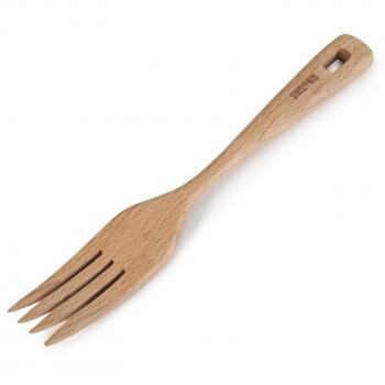 Tenedor de Madera Ibili, Beige, Dimensiones 30 x 4 x 1 cm