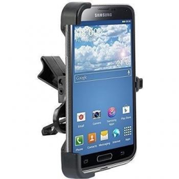 kwmobile Soporte para ventilación para Samsung Galaxy S5 / S5 Neo / S5 LTE+ / S5 Duos con carcasa a la medida - ¡Convierta su móvil en un GPS!