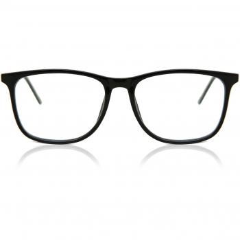 Gafas Anti-Azules Cuadrado Montuta Completo Plástico Negras Armazones para Hombre - SmartBuy Collection
