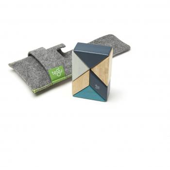 Tegu - Juego de Bloques de Construcción de madera magnéticos de 6 piezas Prismas con estuche