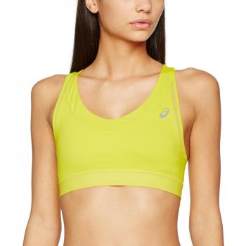 ASICS Race Sujetador, Mujer, Amarillo