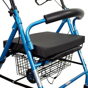 Mobiclinic, Cojín antiescaras para andador, Marca Española, Compatible con la mayoría de andadores, Cojín viscoelástico para andador, funda Lavable, Cojín postural, fijación con Velcro