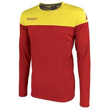 Kappa MARETO LS Camiseta de equipación, Hombre, Rojo/Amarillo, 2XL