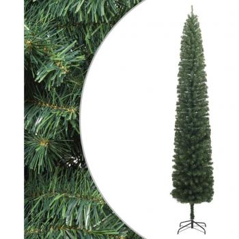 vidaXL Slim Christmas Tree with Stand 270 cm PVC