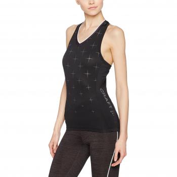 Craft Mujer Belle Glow Singlet W Camiseta, primavera/verano, mujer, color blanco/negro, tamaño extra-small