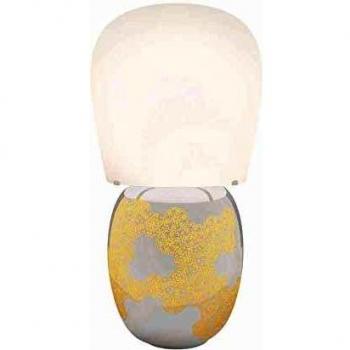 Lámpara de mesa cerámica blanca Kundalini Hive