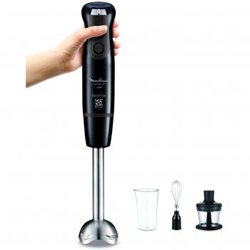 Moulinex Optitouch Batidora de inmersión 0.8L 600W Negro, Acero inoxidable - Licuadora