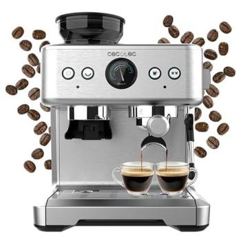 Cafetera Express Superautomática Cecotec Power Espresso 20 Barista Maestro 2250W con Molinillo Integrado y Presión de 20 Bares