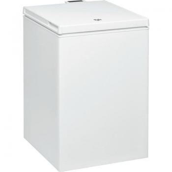 Congelador horizontal Whirlpool WHS14222, capacidad de 400 litros, eficiencia energética clase A+, sistema de enfriamiento rápido, control de temperatura ajustable, tapa con cierre hermético y diseño compacto