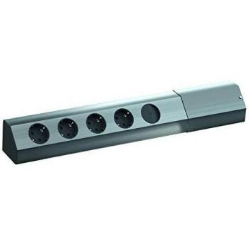 Bachmann casia - Regleta 4xschukos+1x interruptor bipolar luminaria
