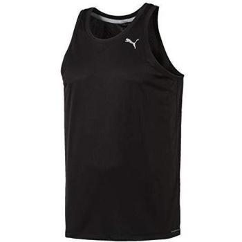 Puma Core de Run Singlet Top, Primavera/Verano, Hombre, Color Black, Tamaño L