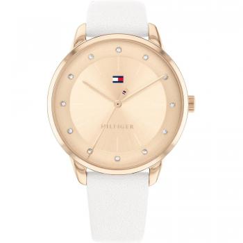 Tommy Hilfiger Reloj Analógico de Cuarzo para mujer con Correa en piel Blanco - 1782543